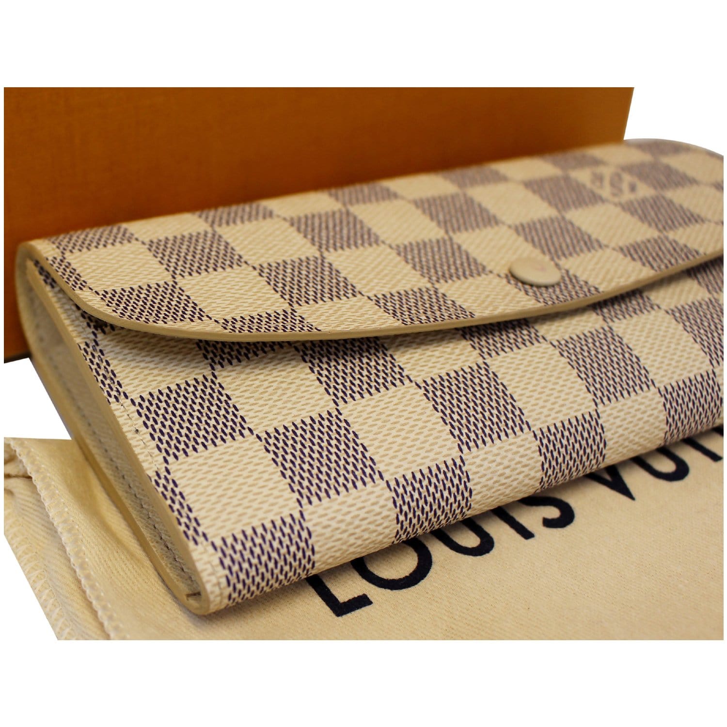 Louis Vuitton Emilie Wallet Damier Azur White - Lv Wallet