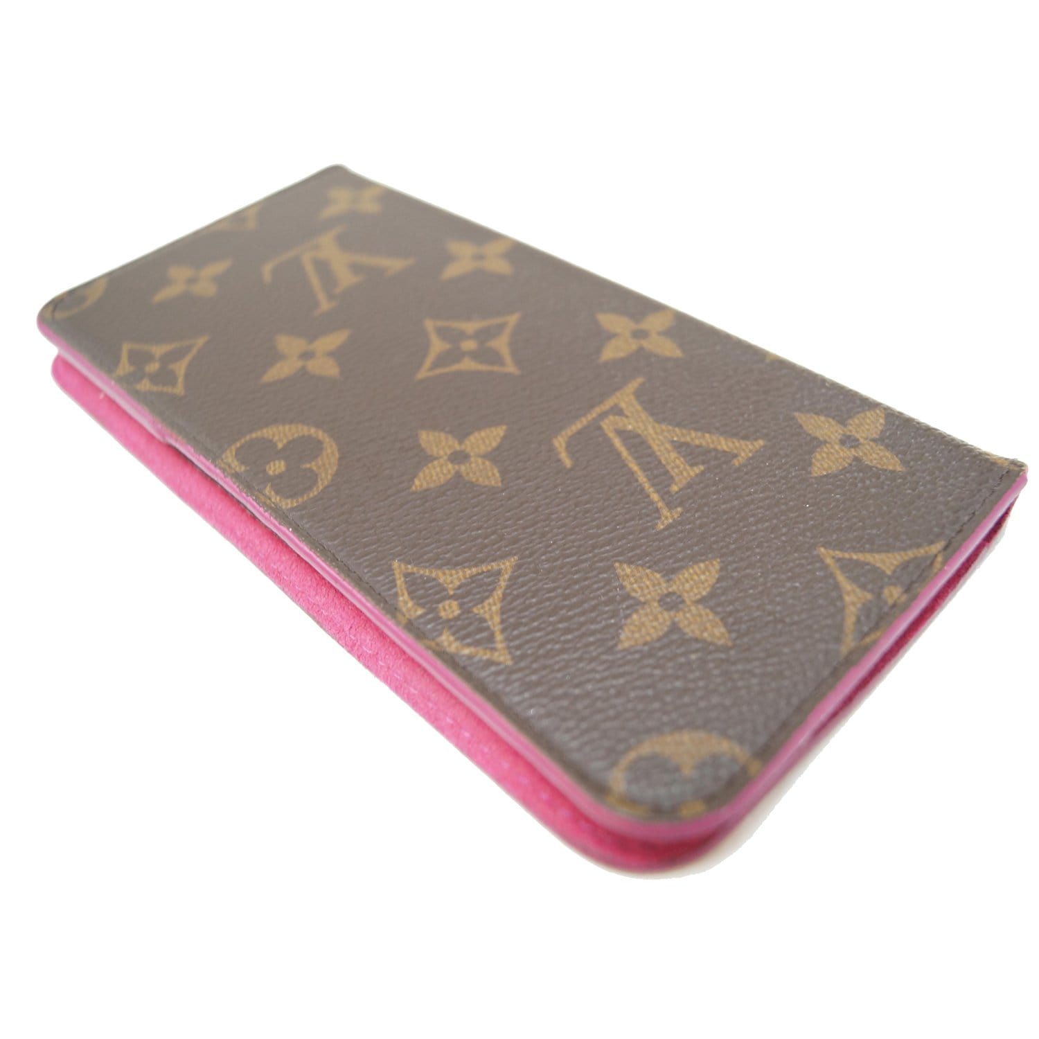 LOUIS VUITTON IPhone 7 Plus Folio Monogram Canvas Phone Case Brown-US