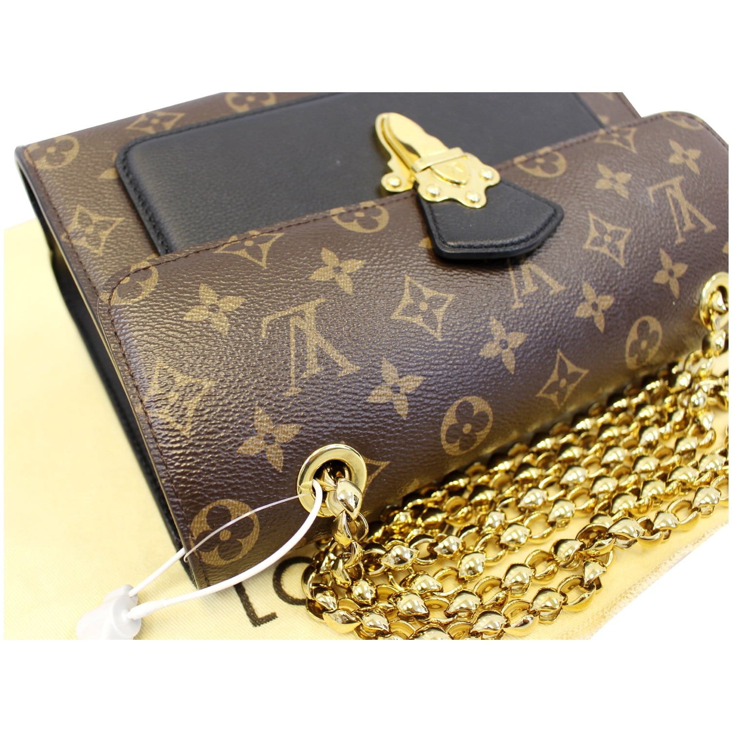 LOUIS VUITTON Victoire Monogram Black Leather Hand Bag at 1stDibs  lv victoire  bag, victoire louis vuitton, louis vuitton small purse