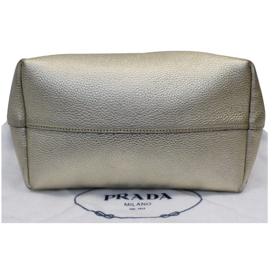 Prada Metallic Daino Ring Bag - ShopStyle