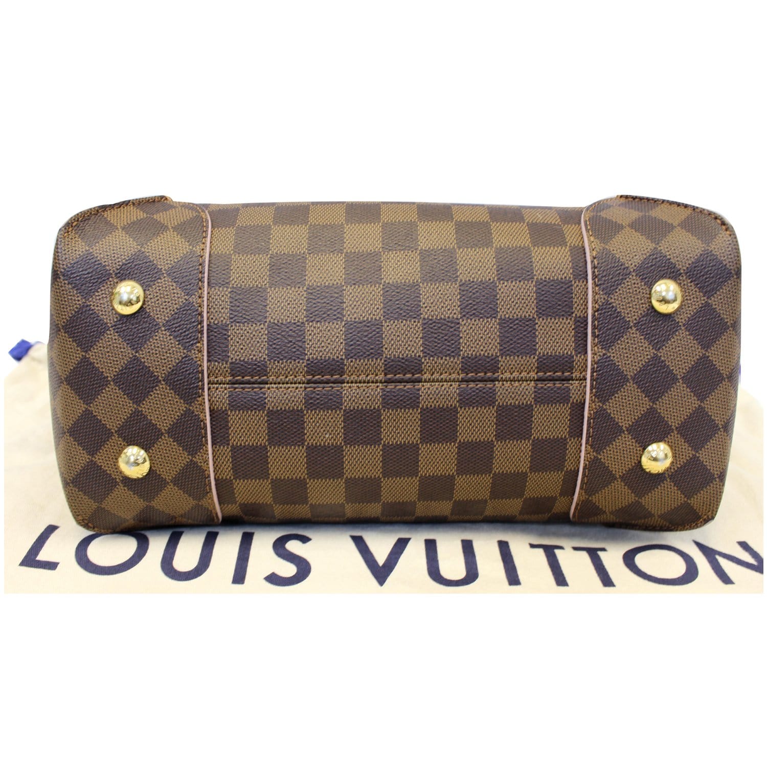 LOUIS VUITTON Caissa Damier Ebene Hobo Bag Rose Ballerine-US