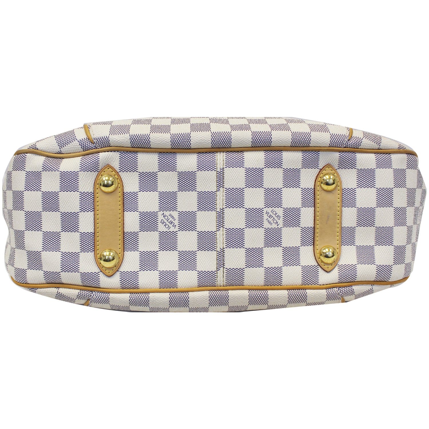 LOUIS VUITTON Galliera PM Damier Azur Shoulder Bag White-US