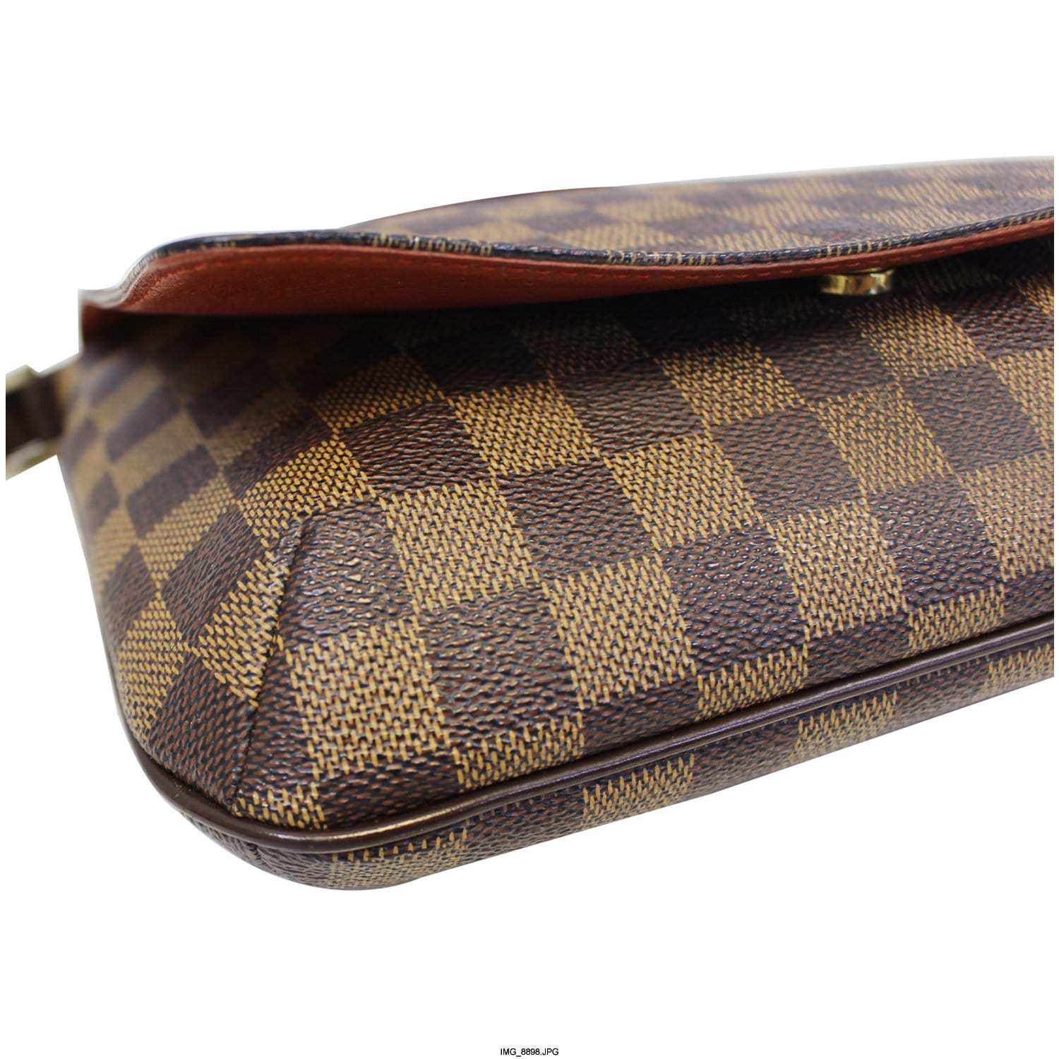 LOUIS VUITTON Musette Tango Damier Ebene Short Strap Shoulder Bag