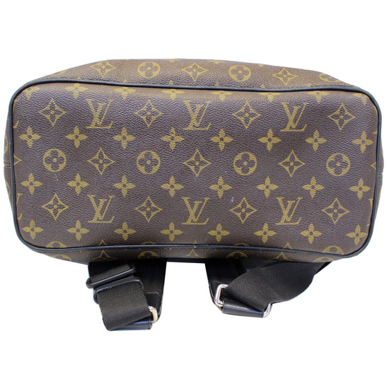 LOUIS VUITTON Palk Monogram Macassar Canvas Backpack Bag Black-US