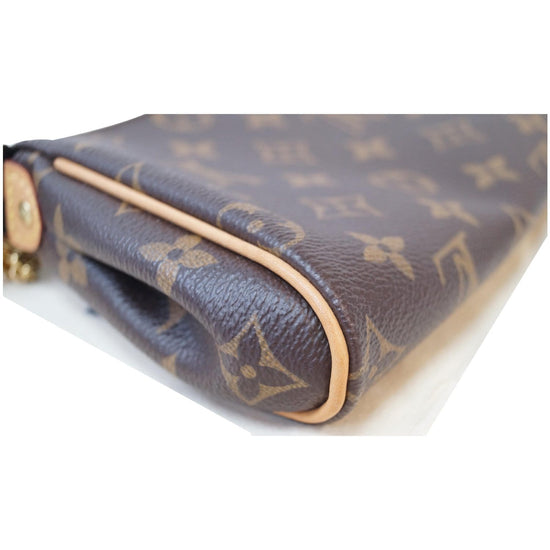 Eva cloth handbag Louis Vuitton Brown in Cloth - 38034789