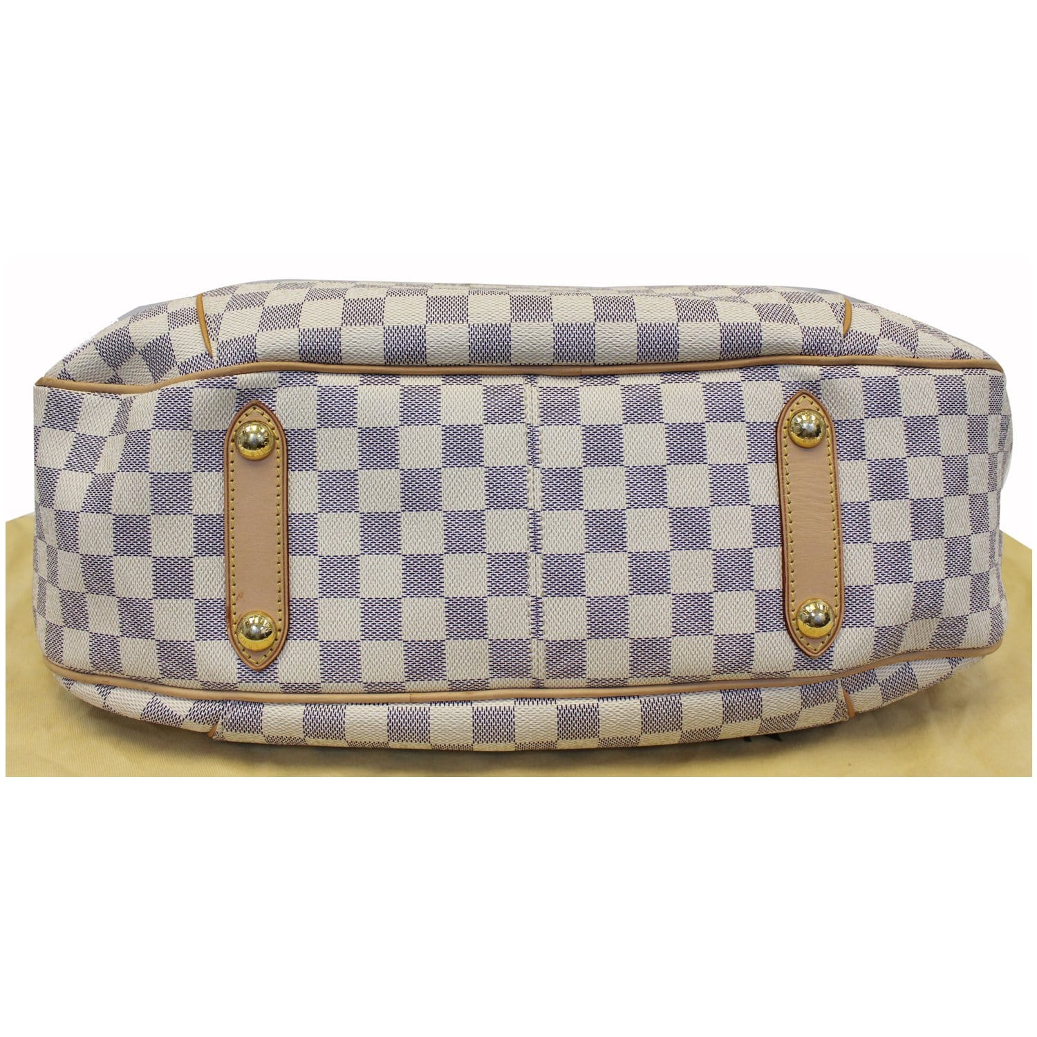 LOUIS VUITTON Galliera GM Damier Azur Shoulder Bag White