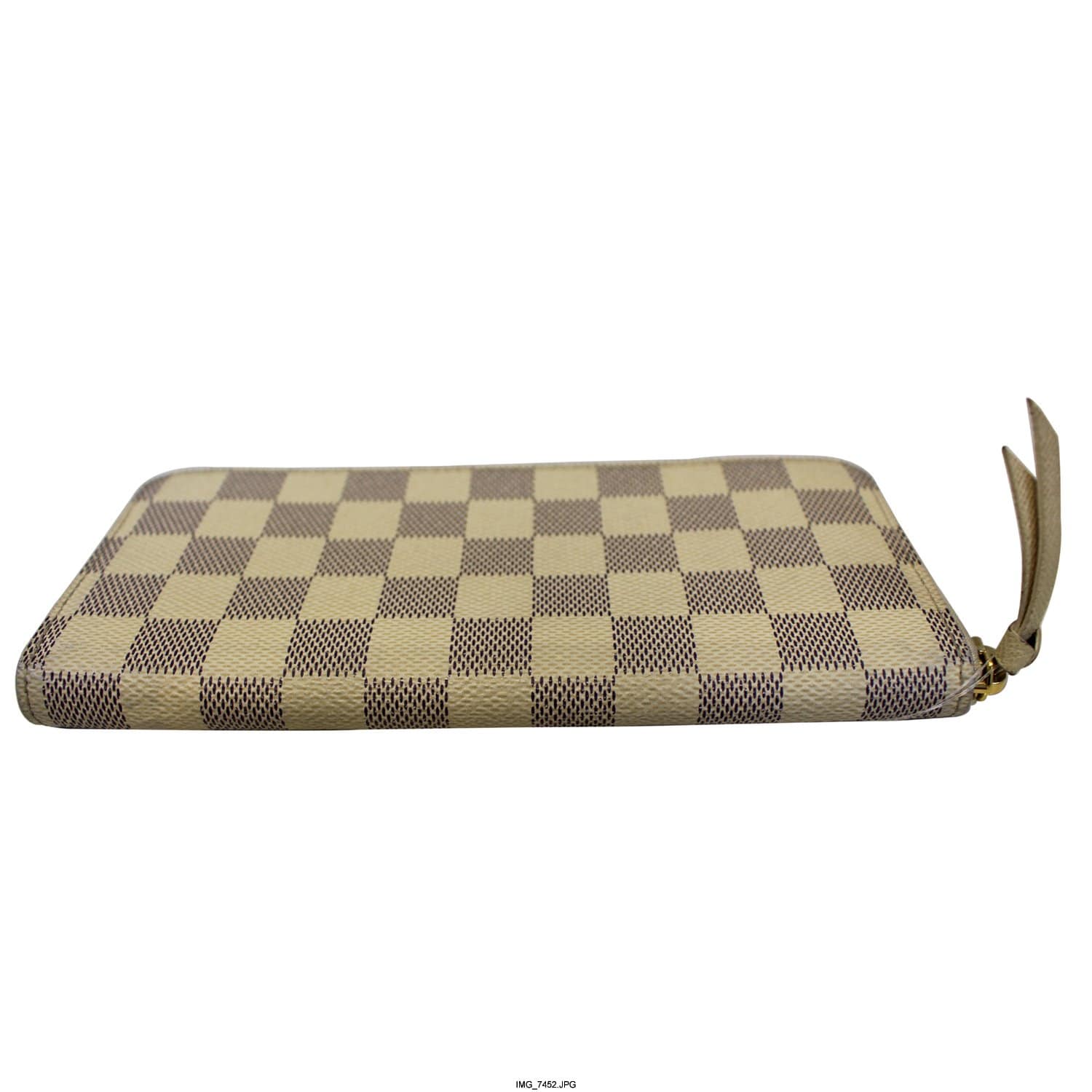 Damier Ebene Pattern Coated Canvas Clemence Wallet