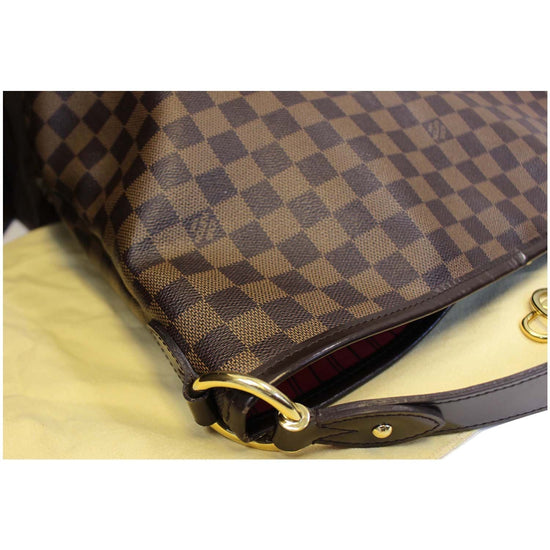 Louis Vuitton Delightful nm mm damier ebene Brown Leather ref
