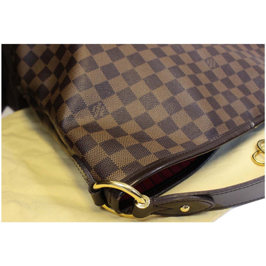 LOUIS VUITTON Delightful MM Damier Ebene Hobo Shoulder Bag-US