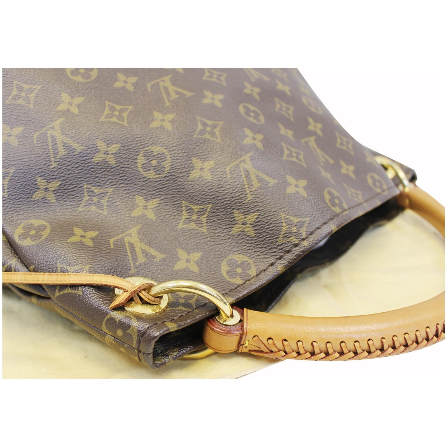 LOUIS VUITTON Artsy MM Monogram Canvas Shoulder Bag Brown-US