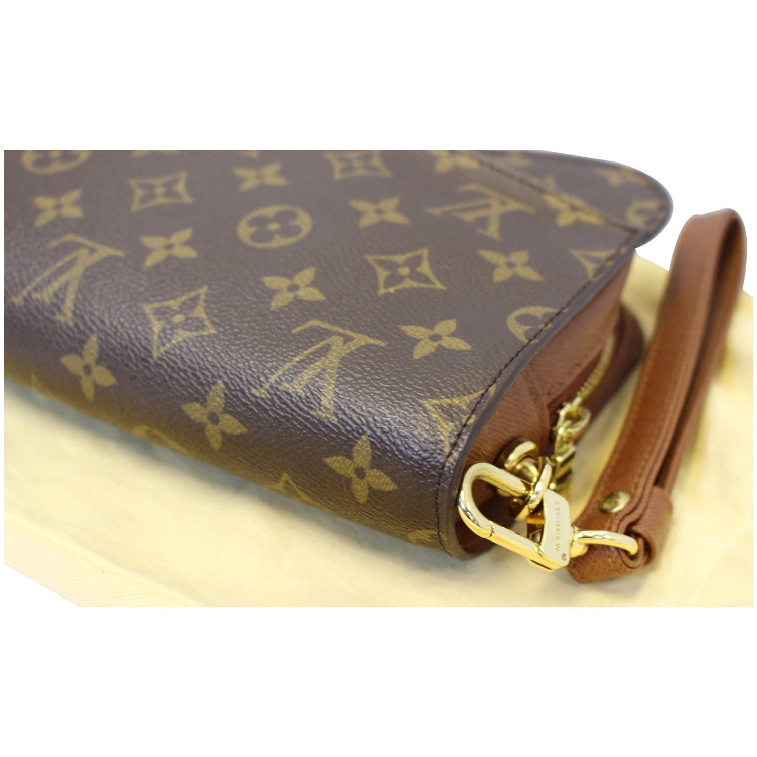 LOUIS VUITTON Orsay Monogram Canvas Clutch Bag Brown-US