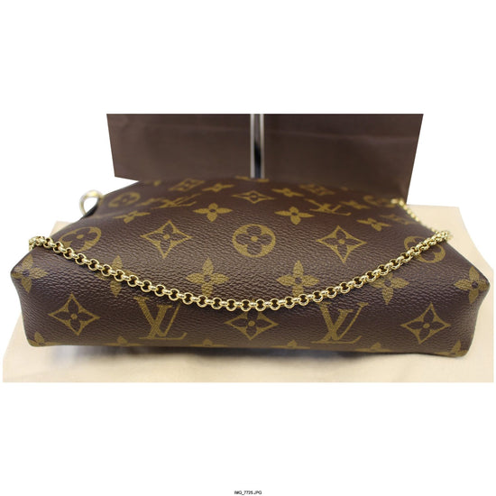 Louis Vuitton Poppy Monogram Canvas Pallas Clutch Crossbody Bag - Yoogi's  Closet