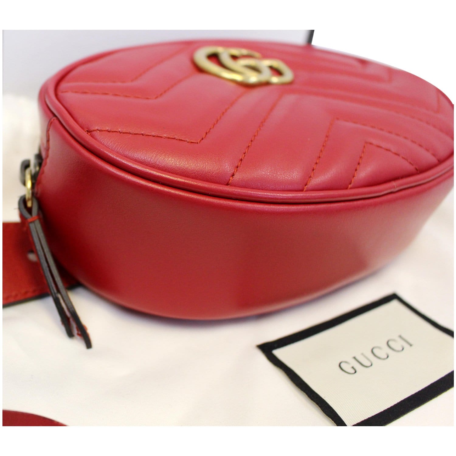 Gucci GG Marmont Matelasse Leather Belt Bag