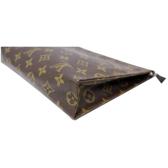 Louis Vuitton Toiletry Pouch 15 Monogram Brown in Coated Canvas with  GOLD-TONE - US