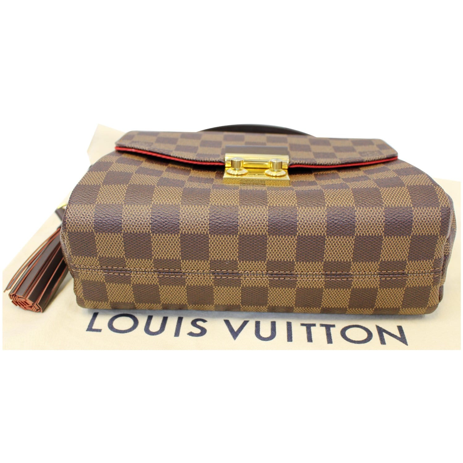 LOUIS VUITTON Croisette Damier Ebene Shoulder Crossbody Bag Brown-US