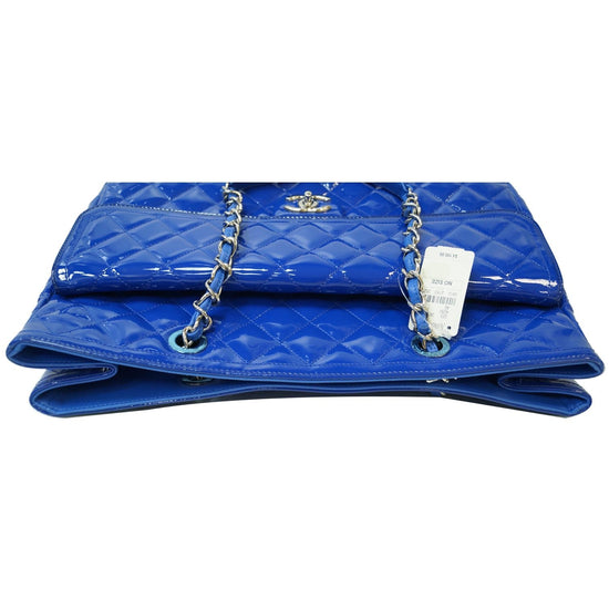 Coco luxe leather handbag Chanel Blue in Leather - 22506605