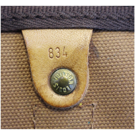 Louis Vuitton Vintage Monogram Keepall 55 Travel Duffle Bag Brown Cloth  ref.633898 - Joli Closet