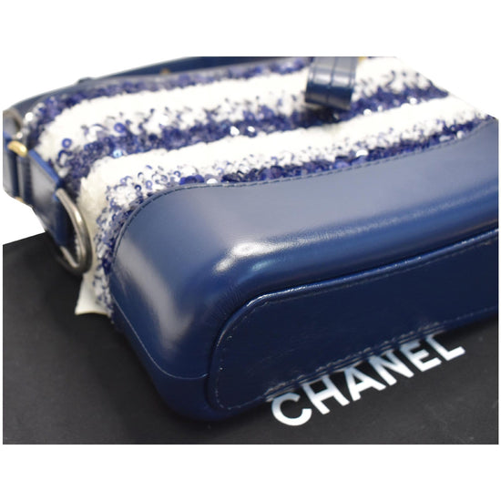 Chanel 2019 Small Sequin Gabrielle Hobo - Blue Hobos, Handbags - CHA471401