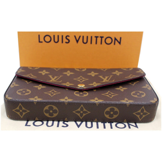 Louis Vuitton Monogram Félicie Pochette, Brown