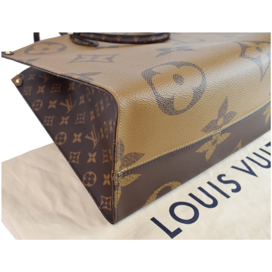 LOUIS VUITTON Onthego GM Reverse Monogram Giant Canvas Shoulder Bag Br