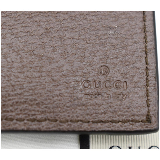 GUCCI Ophidia GG Supreme Monogram Web Passport Case Wallet Beige 59891