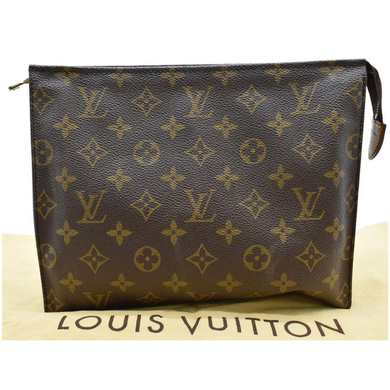 LOUIS VUITTON Poche Documents Used Briefcase Monogram Clutch TH0910