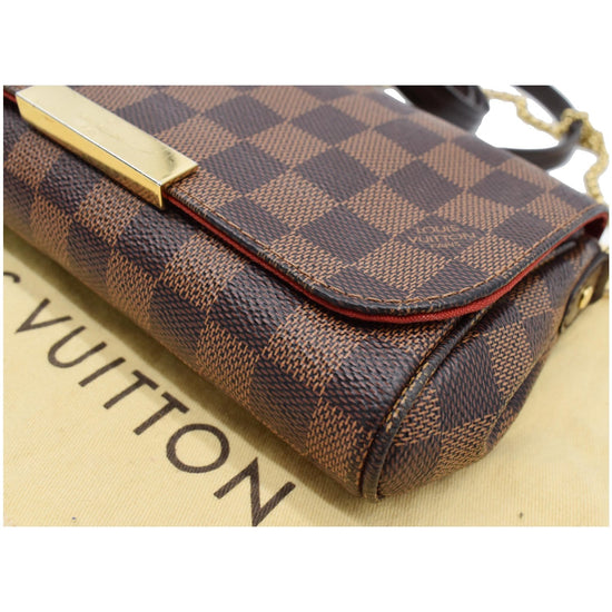 Louis Vuitton Favorite PM - made into a cross body * looped chain &  attached to leather strap