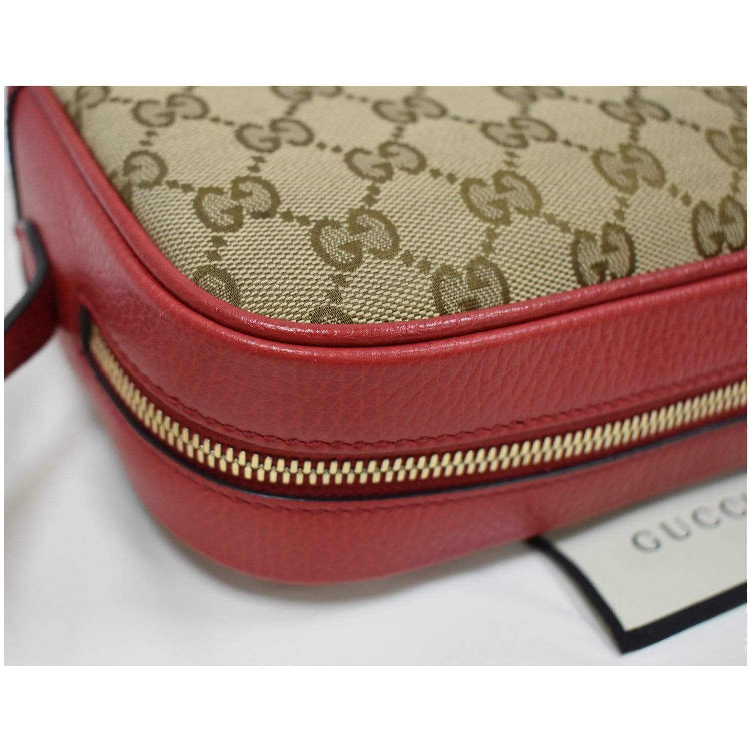 Gucci Bree Monogram GG Canvas Tote Small Beige/Pink in Leather