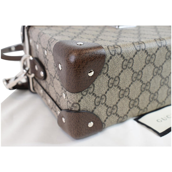 Gucci 2019 GG Supreme Globe-Trotter GG Beauty Case - Brown Handle Bags,  Handbags - GUC489324