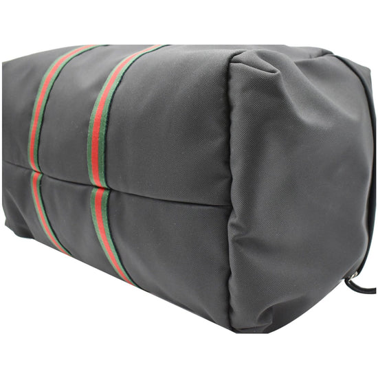 GUCCI Techno Canvas Duffle Travel Bag Black 450983