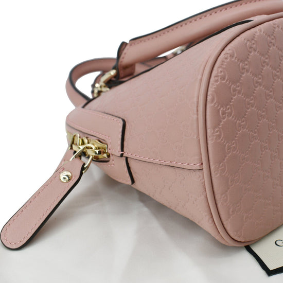 Gucci Pink Guccissima Mini Dome Satchel Leather Pony-style