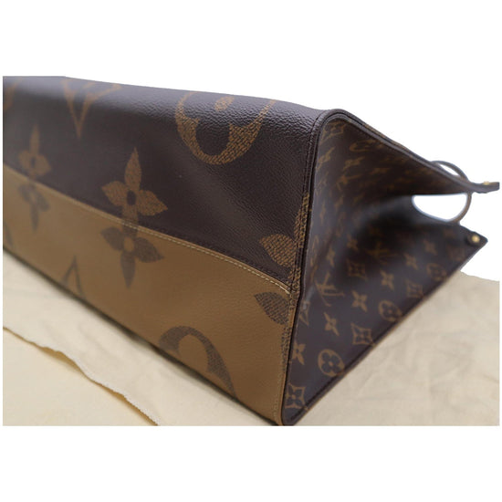 Louis Vuitton On The Go Tote Bag Reverse Monogram GM Cloth ref.1006079 -  Joli Closet