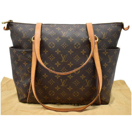Louis Vuitton Totally 2010 Mm Brown Monogram Canvas Tote Leather