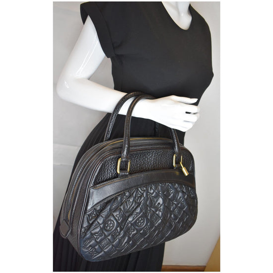 Louis Vuitton Limited Edition Black Monogram Leather Mizi Vienna Bag -  Yoogi's Closet