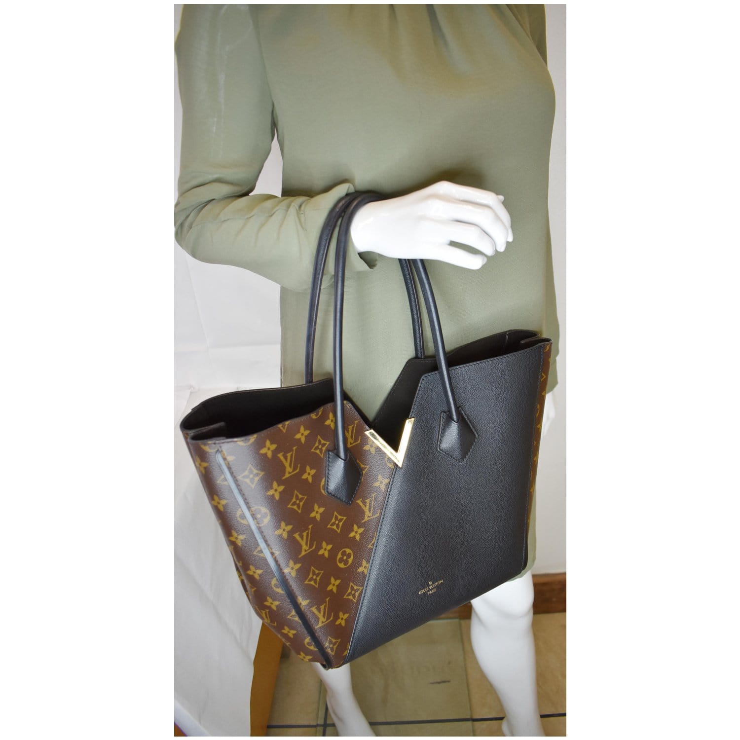 LOUIS VUITTON LV M40460 Shoulder Tote Hand Bag Kimono MM Brown