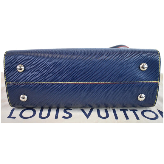 LOUIS VUITTON Twist Epi Leather 2Way Tote Bag Indigo