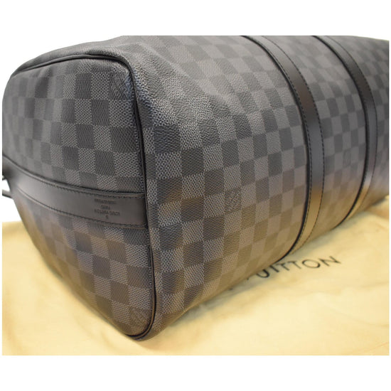 Keepall 45 Bandouliere Damier Azur – Keeks Designer Handbags