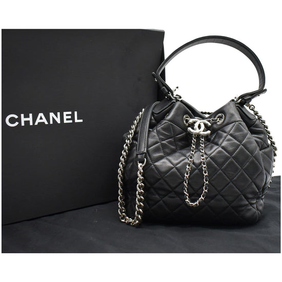 Chanel Black Lambskin Bucket Drawstring Pearl Small Shoulder Bag SS 2021 at  1stDibs  chanel drawstring bucket bag 2021, chanel drawstring bag 2021,  chanel pearl bucket bag