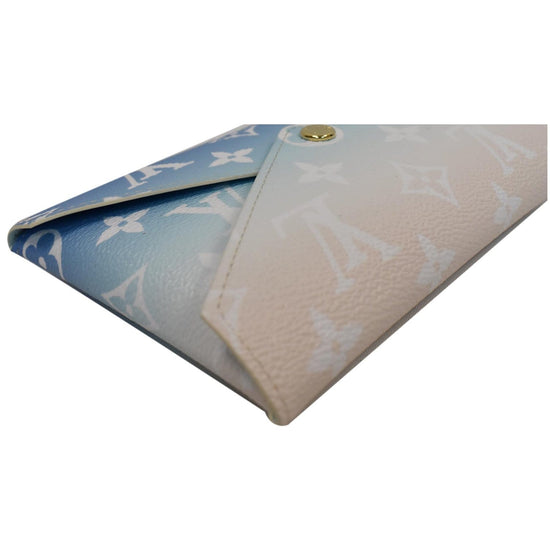 Louis Vuitton Envelope Pouch Monogram By the Pool Kirigami MM Blue in  Coated Canvas with Gold-tone - US