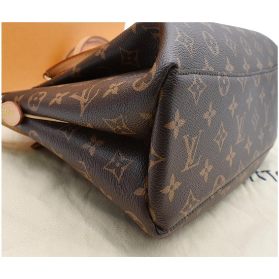 Rivoli cloth handbag Louis Vuitton Brown in Cloth - 30717216