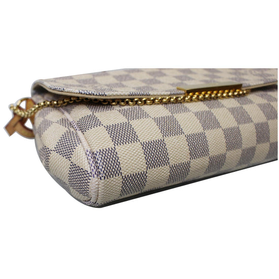 Favorite MM Damier Azur – Keeks Designer Handbags