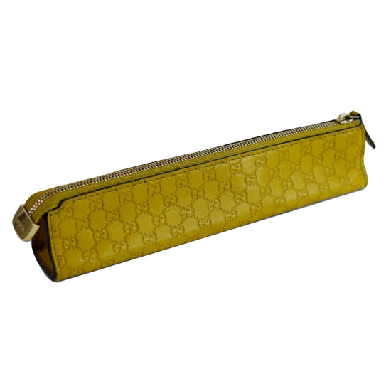 Gucci Microguccissima Pencil Pouch Yellow Code 256579