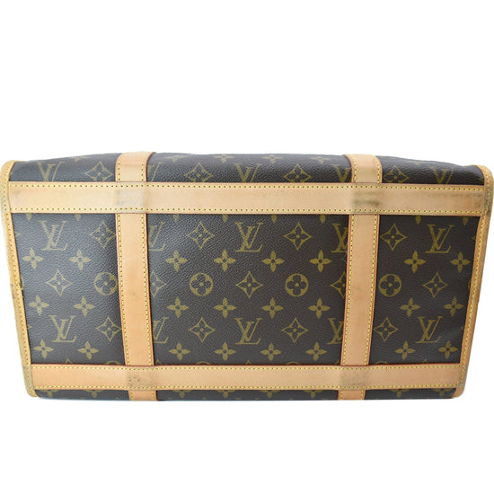 LOUIS VUITTON Sac Chien 40 Monogram Canvas Dog Carrier Bag Brown