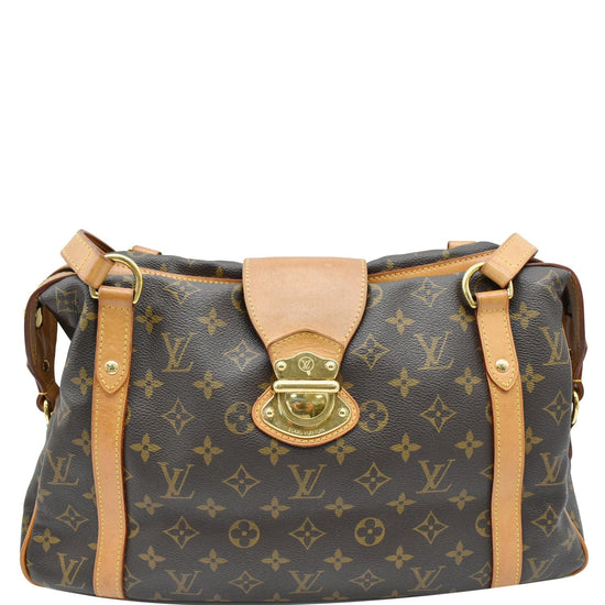 Louis Vuitton Stresa PM Handbag Monogram Canvas Shoulder Bag Authentic