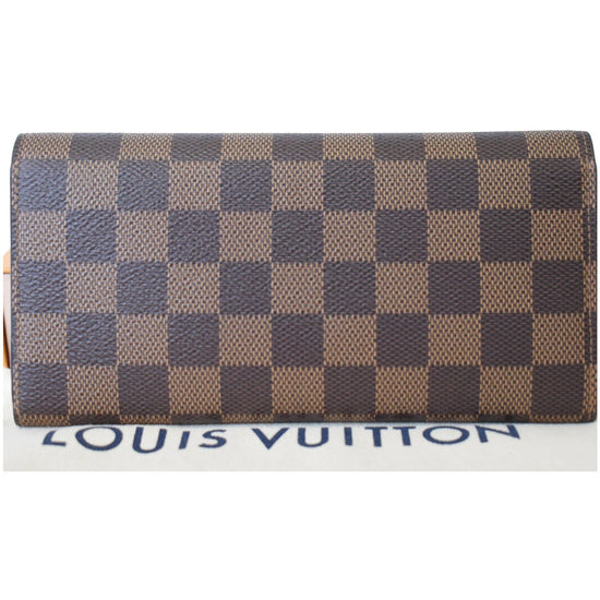 Louis Vuitton Damier Ebene Brown Sarah Wallet - A World Of Goods