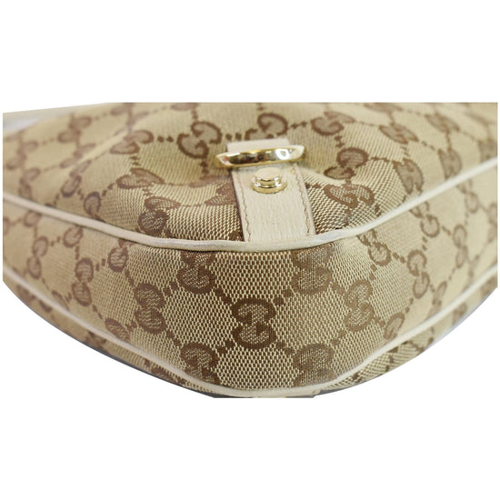 Gucci GG D-Ring Hobo Bag in Brown Canvas Cloth ref.477882 - Joli