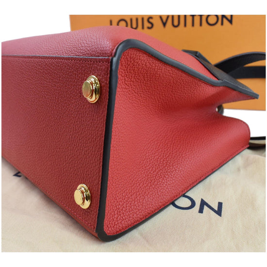 Louis Vuitton Red Smooth Leather City Steamer PM Bag