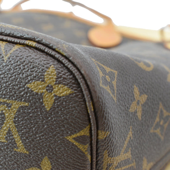 Louis Vuitton Neverfull MM Tote Bag Shoulder M40995 Monogram canvas leather