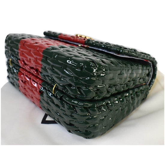 Cestino handbag Gucci Red in Wicker - 40105570