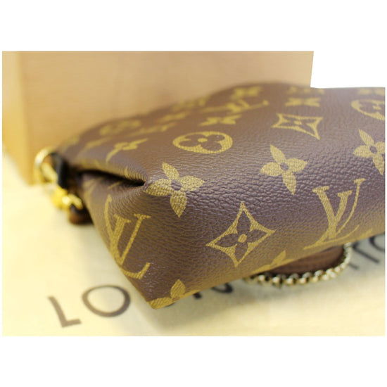 LOUIS VUITTON Pallas Clutch Monogram Canvas Crossbody Bag-US